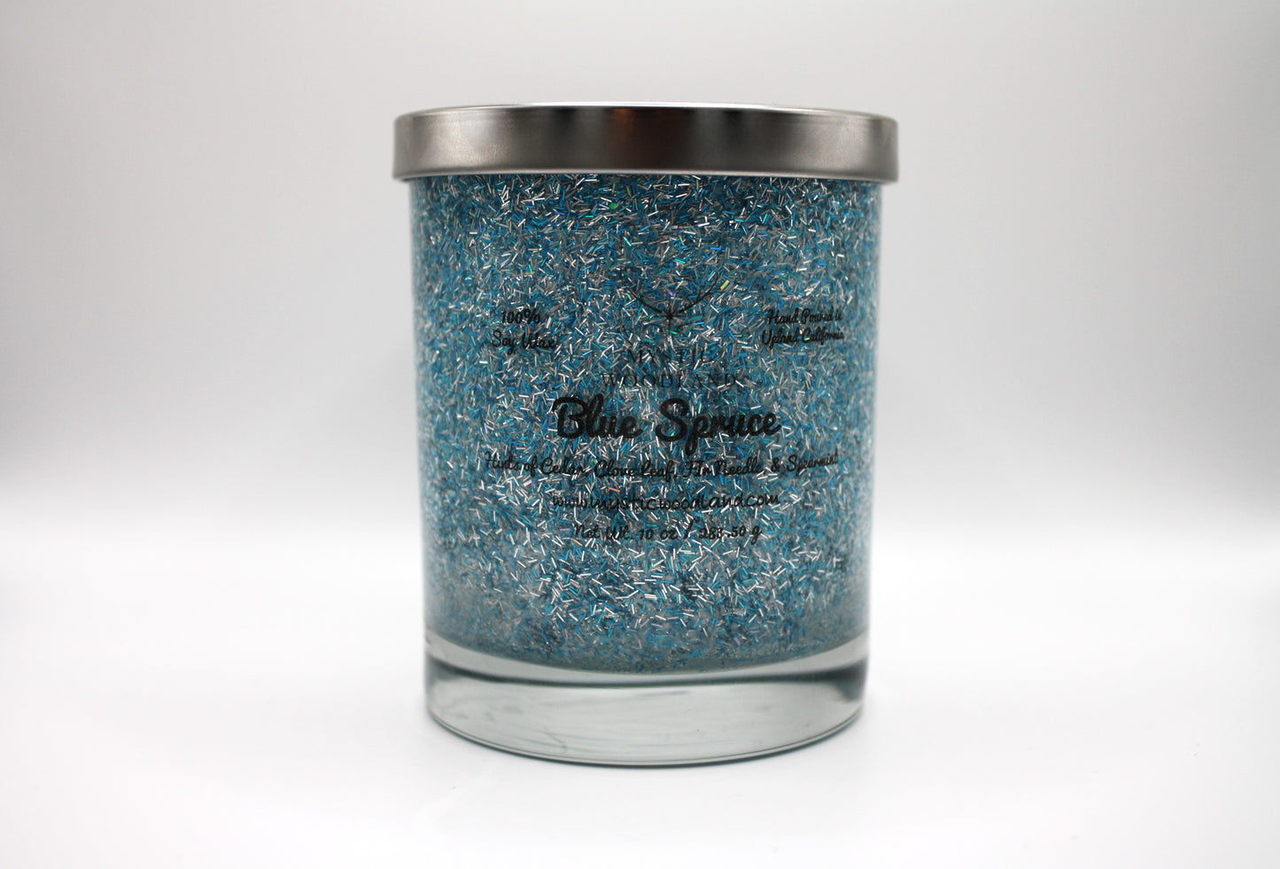 Blue Spruce Wooden Wick Glamour Jars