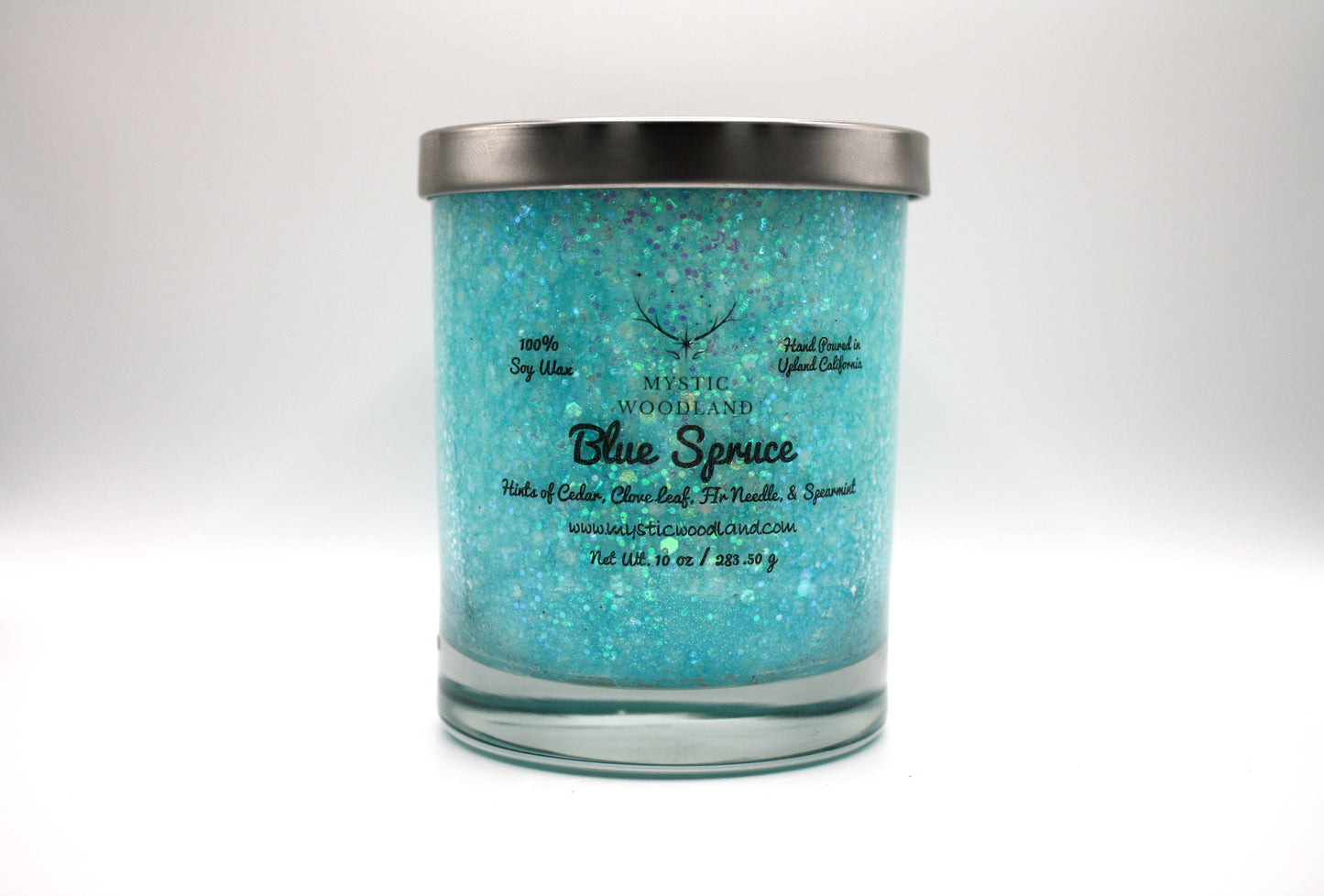 Blue Spruce Wooden Wick Glamour Jars