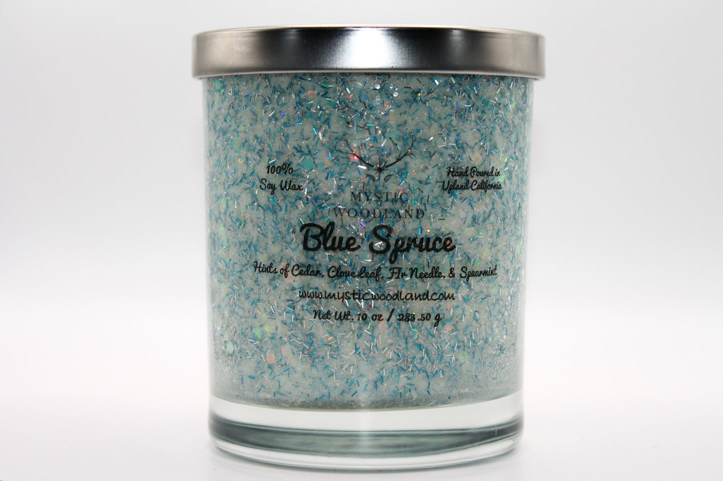 Blue Spruce Wooden Wick Glamour Jars