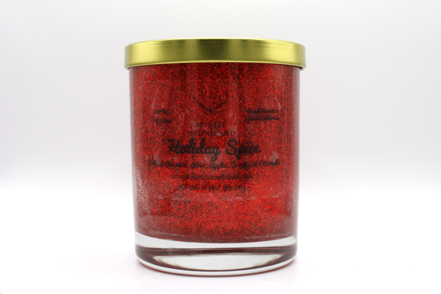 Holiday Spice Wooden Wick Glamour Jars