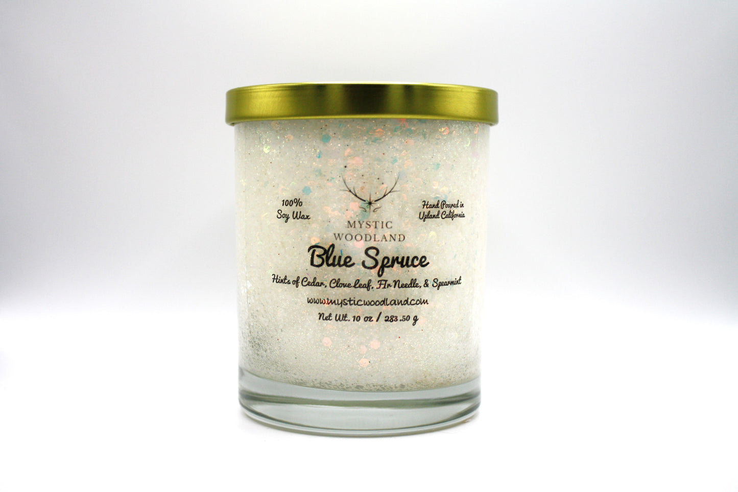 Blue Spruce Wooden Wick Glamour Jars